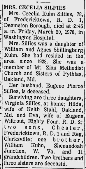 Ceclia Kuhn Silfies obituary